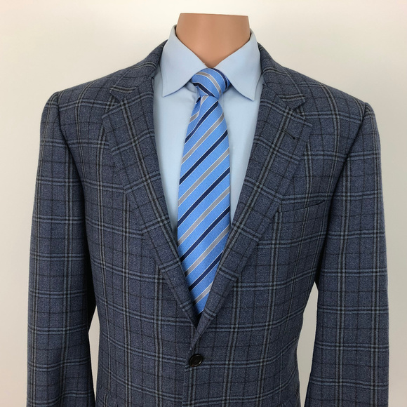 Jos. A. Bank Other - Jos A Bank Sport Coat Jacket Blue Size 43L Checks